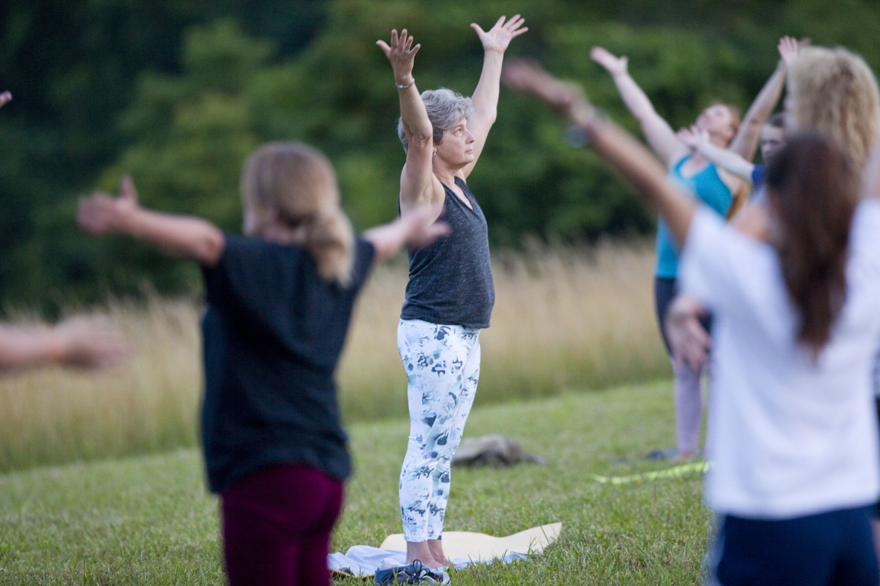 Yoga in the mountains